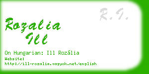 rozalia ill business card